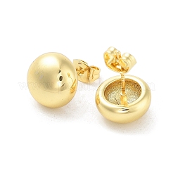 Flower/Round Rack Plating Brass Stud Earring&nbsp;EJEW-C078-03B-G