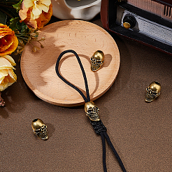 4Pcs Brass European Beads&nbsp;KK-FH0008-27B-AG