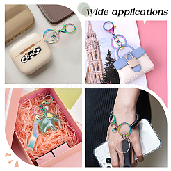 Rainbow Color Alloy Split Key Rings&nbsp;FIND-PH0005-56