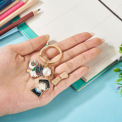Acrylic & Alloy Enamel Keychain&nbsp;KEYC-TAC00054