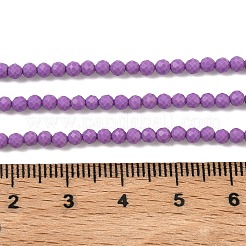 Synthetic Lepidolite/Purple Mica Beads Strands&nbsp;LS-G-G823-16-3mm-01