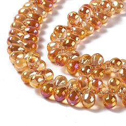 Electroplate Glass Beads Strands&nbsp;EGLA-L031-M