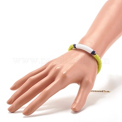 Handmade Polymer Clay Heishi Beaded Bracelet&nbsp;BJEW-JB07325