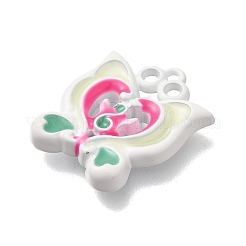 Spray Painted Alloy Pendants&nbsp;FIND-M041-01A