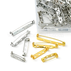 100Pcs 8 Style Iron Brooch Findings&nbsp;IFIN-YW0001-62