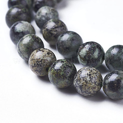 Natural African Turquoise(Jasper) Beads Strands&nbsp;G-D809-02-8mm