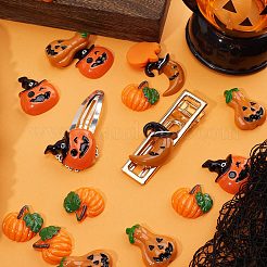 40Pcs 4 Styles Halloween Theme Opaque Resin Cabochons&nbsp;RESI-GF0001-09