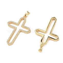 SHEGRACE Brass Micro Pave Cubic Zirconia Pendants&nbsp;XGRQ3D588-484G