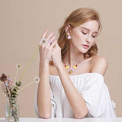 36Pcs 6 Styles Transparent Acrylic Beads&nbsp;ACRC-YW0001-04