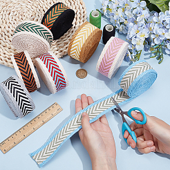 20 Yards 8 Colors Polycotton Herringbone Ribbon&nbsp;OCOR-PH0006-82