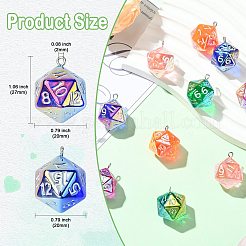 Electroplated Resin Pendants&nbsp;RESI-CJC0023-15