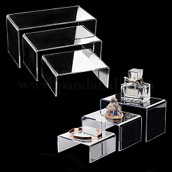 6Pcs 6 Sizes Opaque Acrylic Display Risers&nbsp;ODIS-WH0002-41
