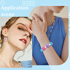 Round Resin Rhinestone & Acrylic & ABS Plastic Imitation Pearl Beads Findings Kits&nbsp;RESI-PA0001-42