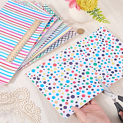 7Pcs 1Bag Mixed Pattern Imitation Leather Fabric&nbsp;DIY-CL0001-75