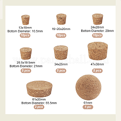 8 Styles Cork Bottle Stoppers&nbsp;AJEW-GA0007-64