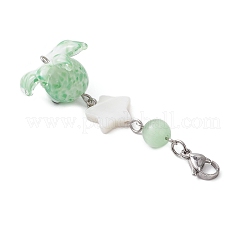 4Pcs Handmade Lampwork Octopus Pendant Decorations&nbsp;HJEW-TA00430