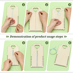 Plywood Wood Bracelet Knitters&nbsp;TOOL-FG0001-40