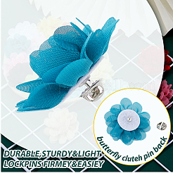24Pcs Woven Flower Brooch&nbsp;JEWB-FH00008