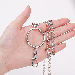 Iron Two-Tiered Chain Belts&nbsp;AJEW-SC0001-02P