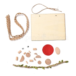 DIY Scarecrow & Bird Wood Painting Handmade Materials Package for Parent-Child&nbsp;DIY-P036-01
