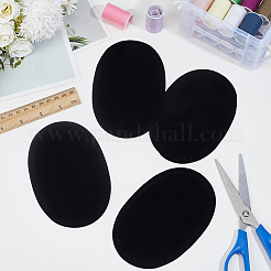 Faux Suede Oval Knee and Elbow Pads&nbsp;DIY-CL0001-96A
