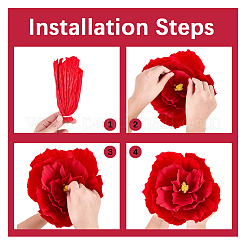 6Pcs Crepe Paper Artificial Flowers&nbsp;DIY-WH20007-272B