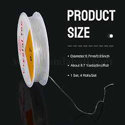4 Rolls Round Crystal Elastic Stretch Thread&nbsp;EW-TA0001-09C