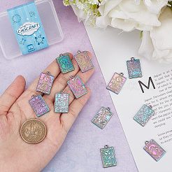 12Pcs 6 Style Rack Plating Rainbow Color Alloy Pendants&nbsp;FIND-CA0004-52