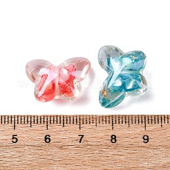 Transparent Resin & Natural Shell Beads&nbsp;RESI-B039-04