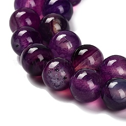 Dyed Natural Agate Beads Strands&nbsp;G-G203-10B-10mm