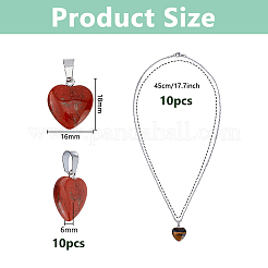 10Pcs 304 Stainless Steel Cable Chain Necklaces&nbsp;NJEW-DC0001-26