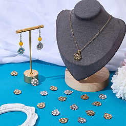 120Pcs 2 Colors Tibetan Style Alloy Pendants&nbsp;TIBEP-SC0003-45