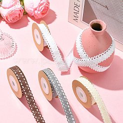 4 Rolls Self-adhesive Cotton Ribbons&nbsp;SRIB-CJ0001-03
