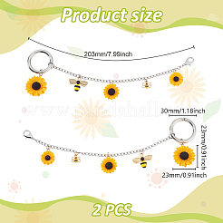 2Pcs Iron Chain Boot Strap Chains&nbsp;HJEW-PH02147