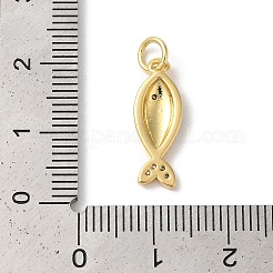 Rack Plating Brass Clear Cubic Zirconia Pendants&nbsp;KK-Z056-33G-03