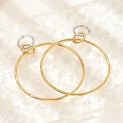304 Stainless Steel Hoop Earrings for Women&nbsp;EJEW-U043-01G
