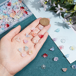 120Pcs 12 Style Glass Bead Caps&nbsp;GLAA-HY0001-20