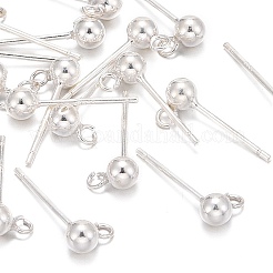 925 Sterling Silver Ear Stud Findings&nbsp;STER-K167-042C-S
