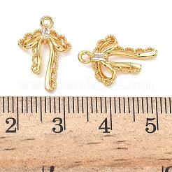 Brass Micro Pave Cubic Zirconia Pendants&nbsp;KK-A281-06G