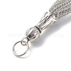 Tibetan Style Alloy Curb Chain Tassel Big Pendants&nbsp;X-FIND-I025-01E