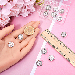 12Pcs Alloy Rhinestone Shank Buttons&nbsp;BUTT-GF0003-66