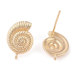 Ocean Style Brass Stud Earring Findings&nbsp;LS-KK-N256-09A-G