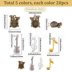 1 Set Tibetan Style Zinc Alloy Musical Instrument Pendants&nbsp;FIND-SC0019-43