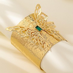 Butterfly Alloy Rhinestone Cuff Bangles&nbsp;FS-WG75F11-02