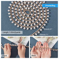 Brass Rhinestone Cup Chain&nbsp;CHC-WH0004-06A