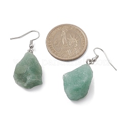 Mixed Raw Natural Gemstone Nugget Dangle Earrings&nbsp;EJEW-JE05493