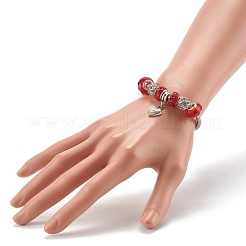 Handmade Polymer Clay Rhinestone European Bracelets&nbsp;BJEW-JB06372-03