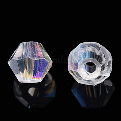 Electroplate Transparent Glass Beads&nbsp;GLAA-YWC0001-02A