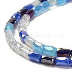 Electroplate Glass Beads Strands&nbsp;EGLA-D030-08D