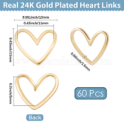 60Pcs Brass Linking Rings&nbsp;FIND-BBC0004-78